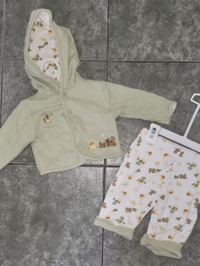 NWOT Piper & Posie Long Sleeve Newborn 2‑Piece Set 0‑3 Months